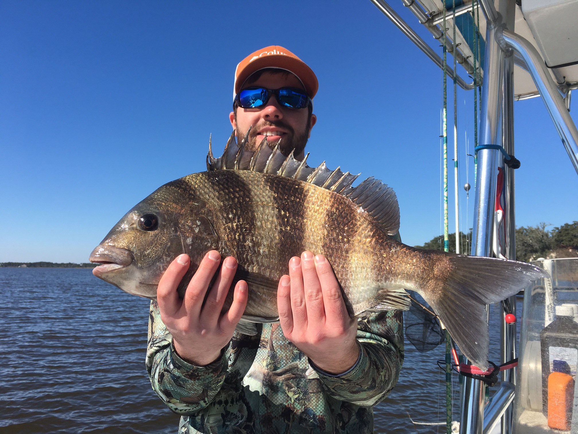 Fishing for sheepshead on the Mississippi coast